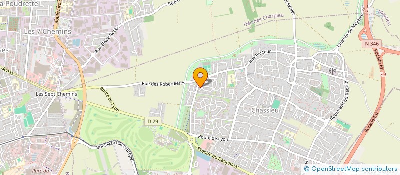 localisation de l'entreprise AMACASA  CHASSIEU