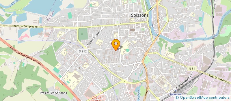 localisation de l'entreprise AMACOM à SOISSONS