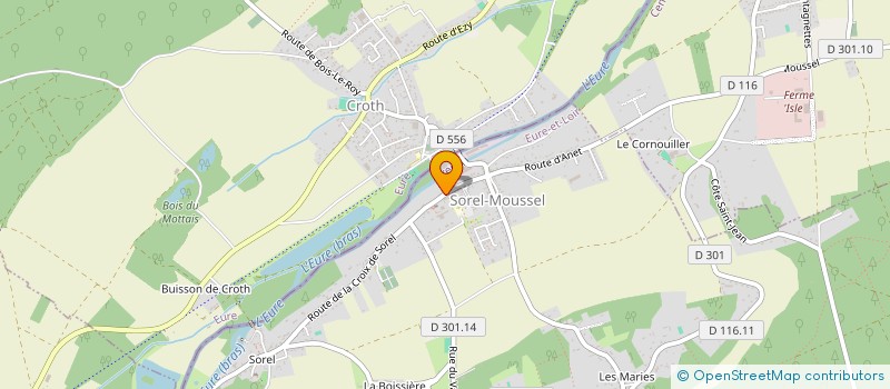 localisation de l'entreprise AMACOME à SOREL-MOUSSEL