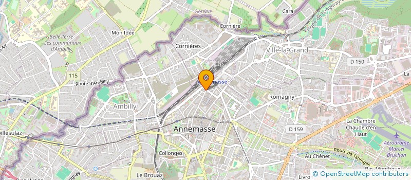 localisation de l'entreprise AMADE à ANNEMASSE