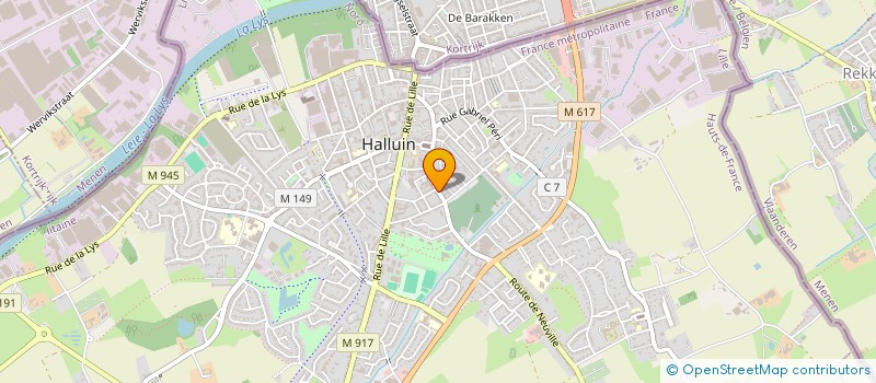 localisation de l'entreprise AMADE  HALLUIN