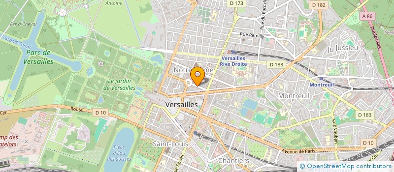 localisation de l'entreprise AMADEIS à VERSAILLES