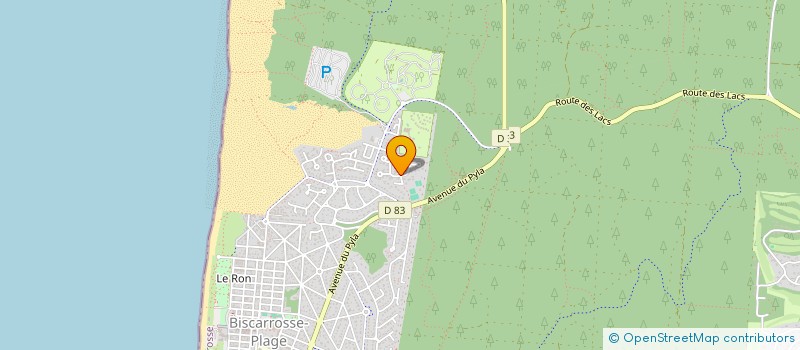 localisation de l'entreprise AMADEUS AQUITANIA  BISCARROSSE