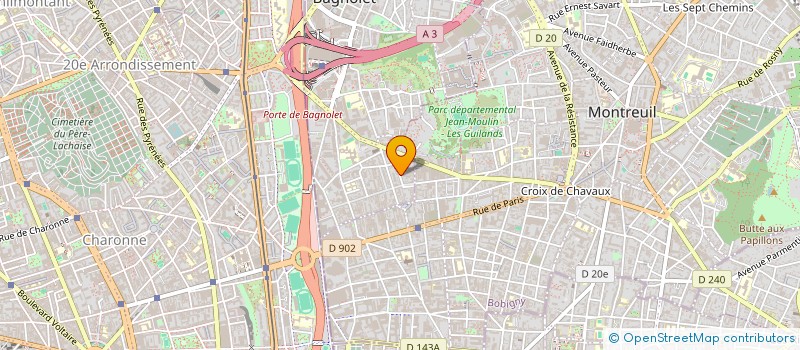 localisation de l'entreprise AMADEUS STUDIO à BAGNOLET