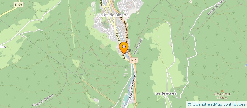 localisation de l'entreprise AMADEUX à HAUTS DE BIENNE