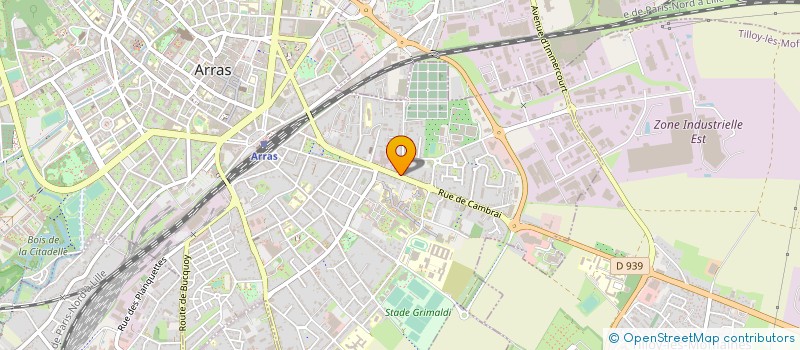 localisation de l'entreprise AMADEVELOPPEMENT à ARRAS