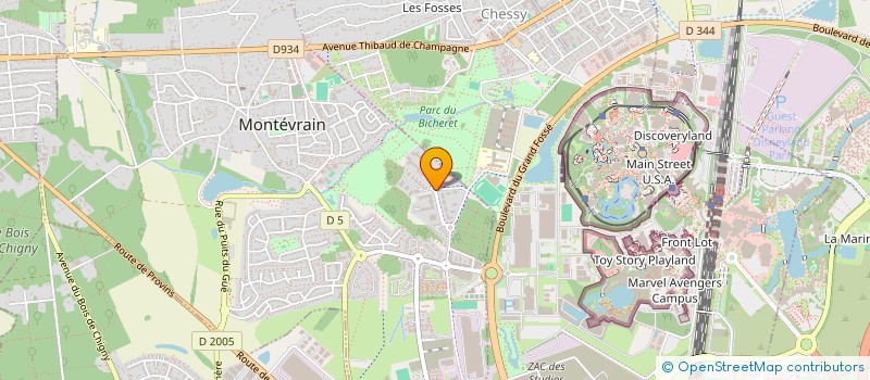 localisation de l'entreprise AMADON-GLAIZE  MONTEVRAIN