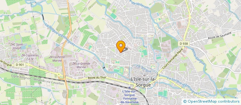 localisation de l'entreprise AMADOR ET VALLON à L'ISLE-SUR-LA-SORGUE