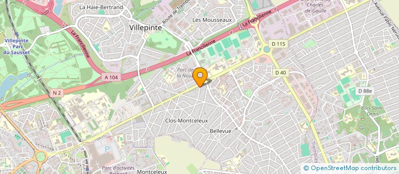 localisation de l'entreprise AMADOU FALL TRANSPORTS à VILLEPINTE