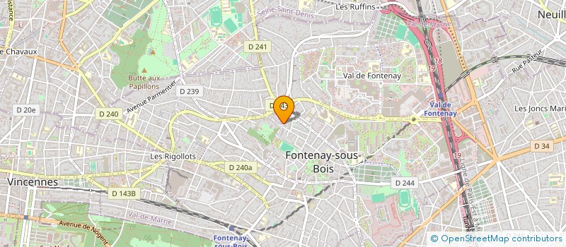 localisation de l'entreprise AMAE à FONTENAY-SOUS-BOIS