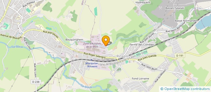 localisation de l'entreprise AMAE  RINXENT