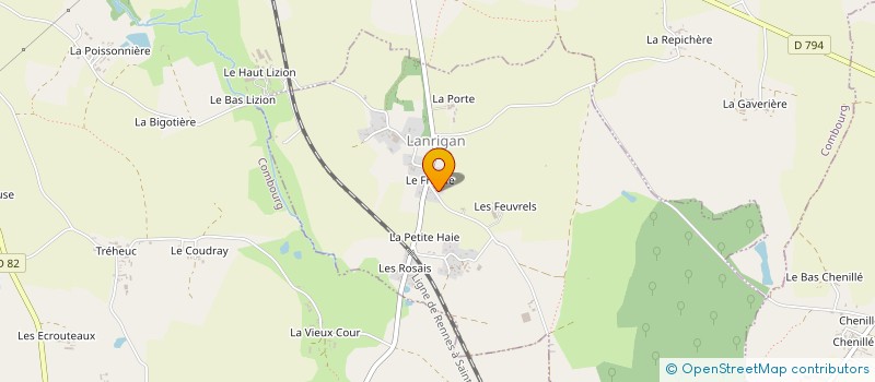 localisation de l'entreprise AMAELCBLC 522  LANRIGAN