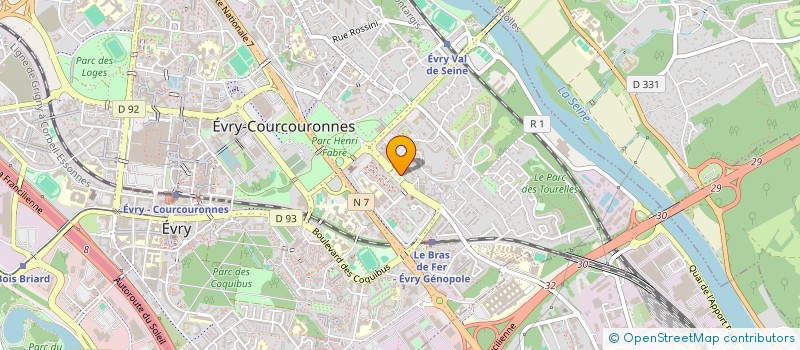 localisation de l'entreprise AMAF à EVRY-COURCOURONNES