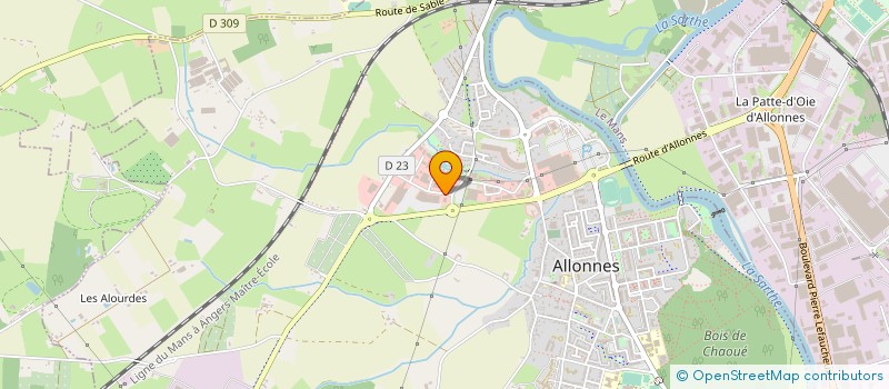localisation de l'entreprise AMAFLEX à ALLONNES
