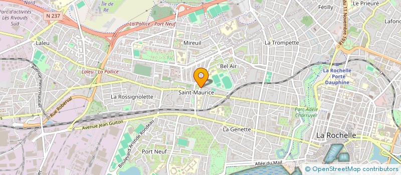 localisation de l'entreprise AMAFRE SARL à LA ROCHELLE