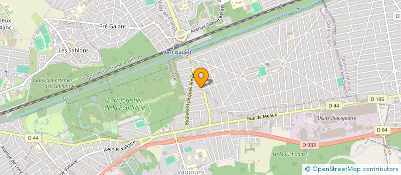 localisation de l'entreprise AMAIA  VAUJOURS