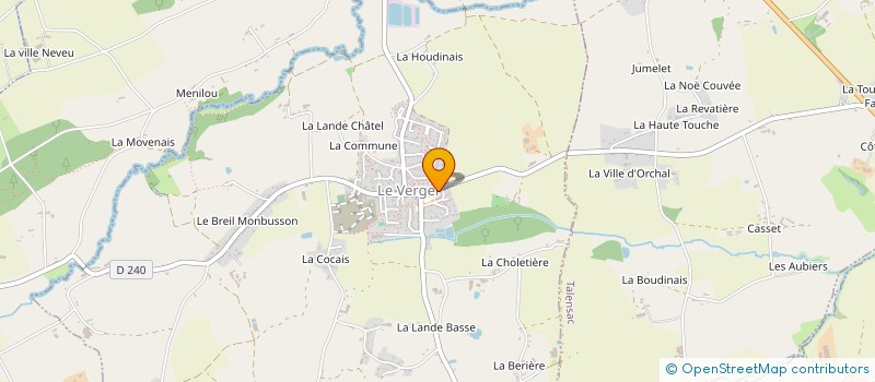 localisation de l'entreprise AMAINT ET NANCE  LE VERGER