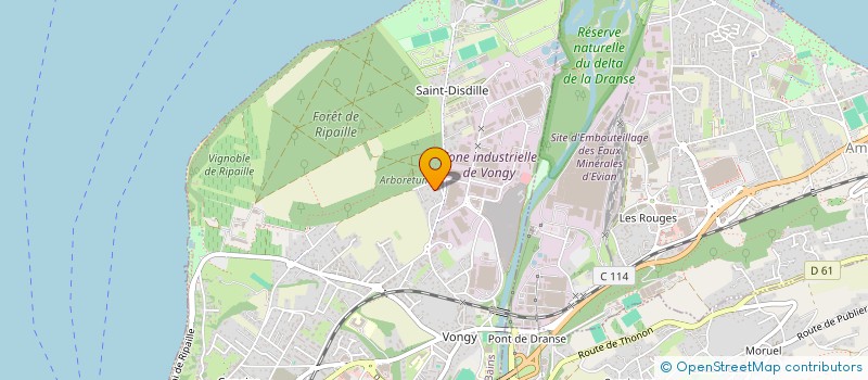 localisation de l'entreprise AMAISS à THONON-LES-BAINS