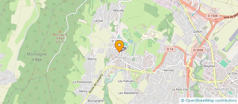 localisation de l'entreprise AMAJEDA  POISY