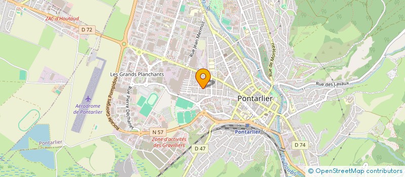 localisation de l'entreprise AMAJO COURTAGE à PONTARLIER