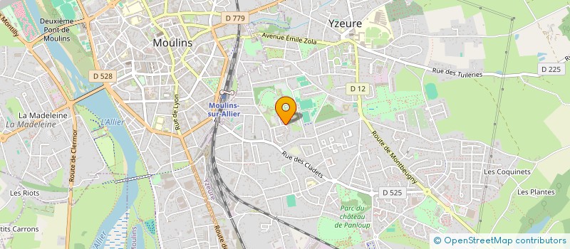 localisation de l'entreprise AMALBE  YZEURE