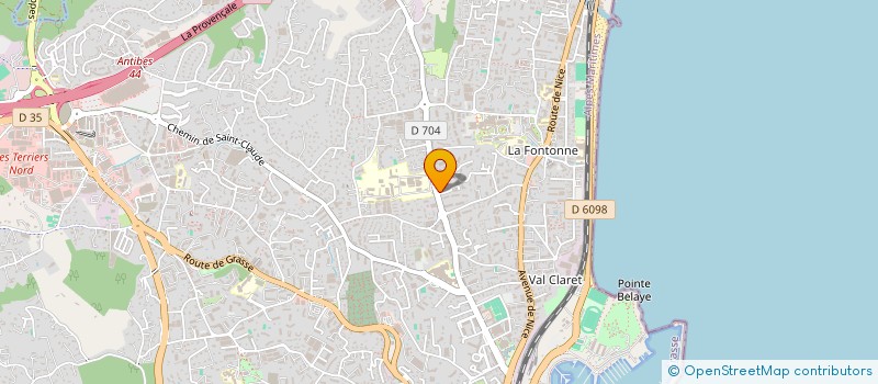 localisation de l'entreprise AMALBERTI SERVICES à ANTIBES