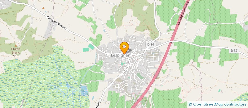 localisation de l'entreprise AMALEX  LESPIGNAN