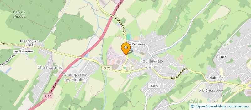 localisation de l'entreprise AMALFI  POUILLEY-LES-VIGNES