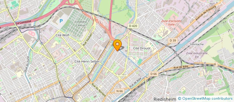 localisation de l'entreprise AMALGAMA à MULHOUSE