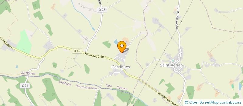 localisation de l'entreprise AMALGAME  GARRIGUES