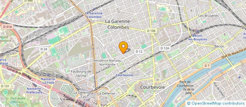 localisation de l'entreprise AMALGAMES à COURBEVOIE