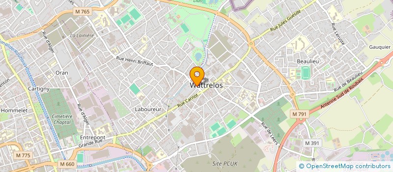 localisation de l'entreprise AMALI'ONE  WATTRELOS