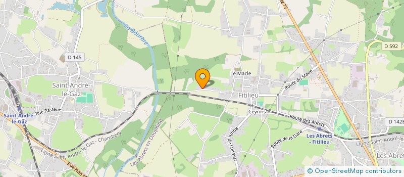 localisation de l'entreprise AMALIA  LES ABRETS-EN-DAUPHINE