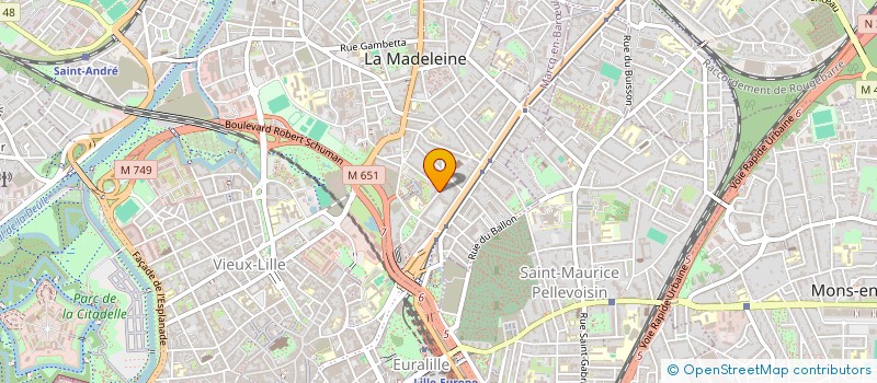 localisation de l'entreprise AMALOU à LA MADELEINE
