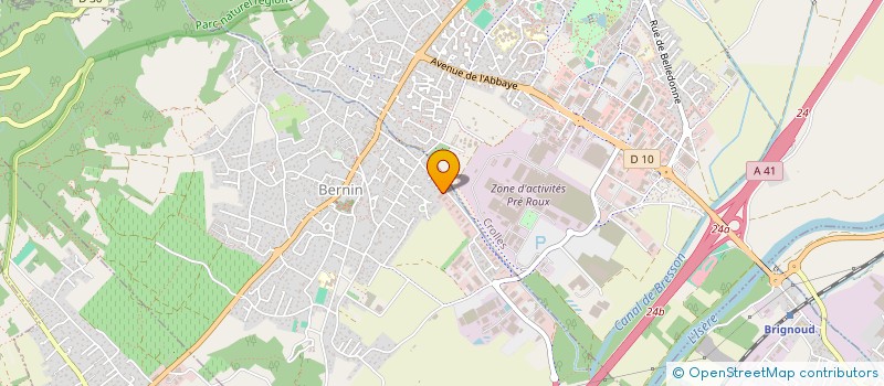 localisation de l'entreprise AMALRIC  BERNIN