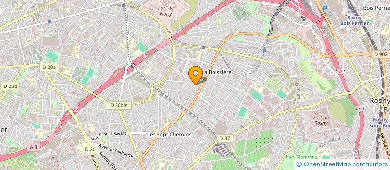 localisation de l'entreprise AMALTHEA à MONTREUIL