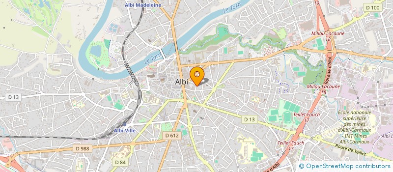 localisation de l'entreprise AMALTHEE-132 à ALBI