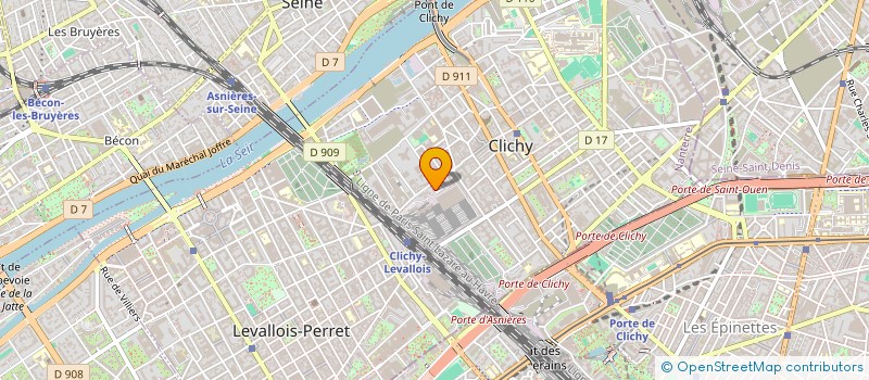 localisation de l'entreprise AMALTHEE à CLICHY