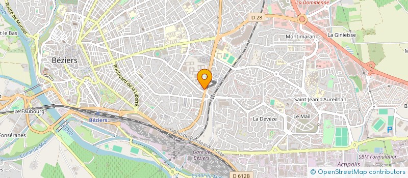 localisation de l'entreprise AMALTHEE à BEZIERS