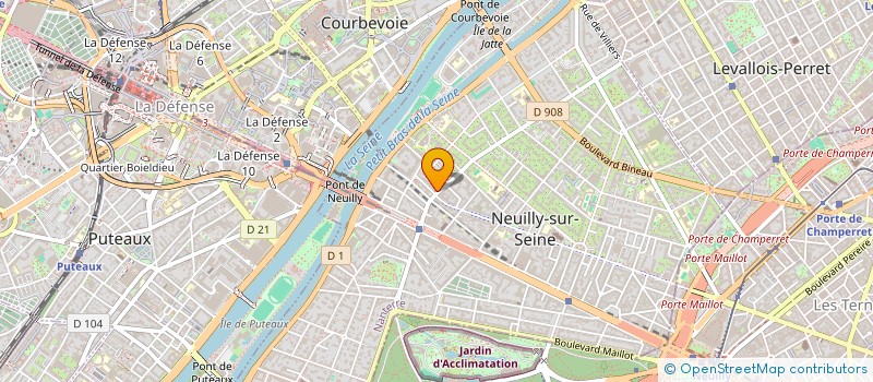 localisation de l'entreprise AMALTHEE à NEUILLY-SUR-SEINE