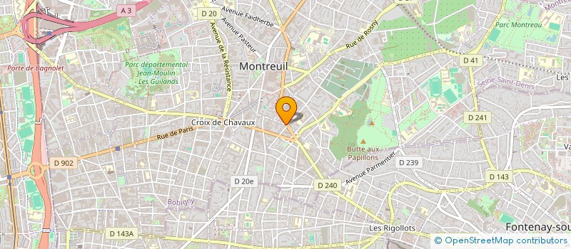 localisation de l'entreprise AMAN à MONTREUIL
