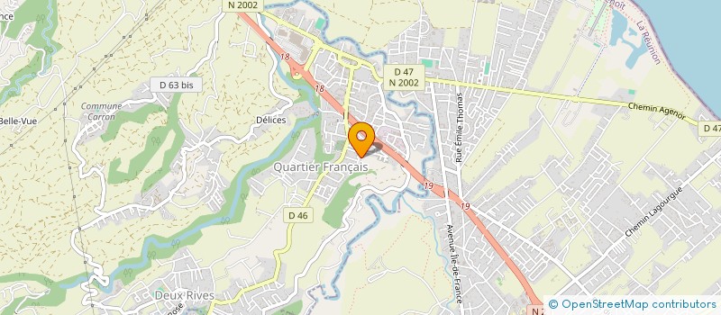 localisation de l'entreprise AMAN' IMMOBILIER  SAINTE-SUZANNE