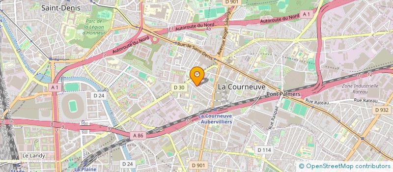 localisation de l'entreprise AMAN SERVICES à LA COURNEUVE
