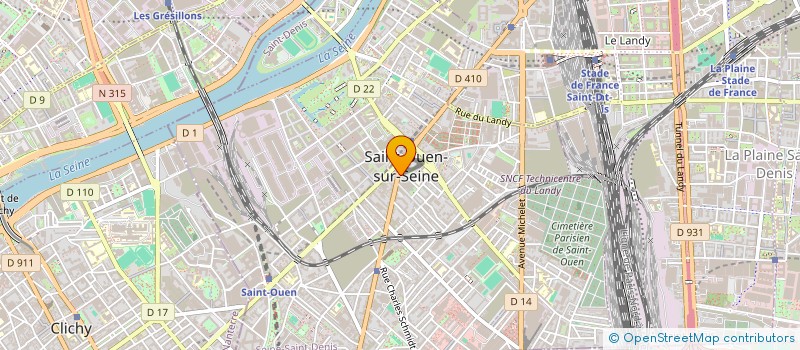 localisation de l'entreprise AMANA  SAINT-OUEN-SUR-SEINE