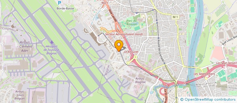 localisation de l'entreprise AMANA à BLAGNAC