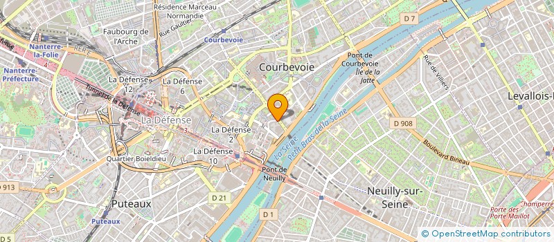 localisation de l'entreprise AMANA à COURBEVOIE