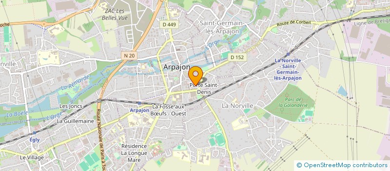 localisation de l'entreprise AMANA  ARPAJON