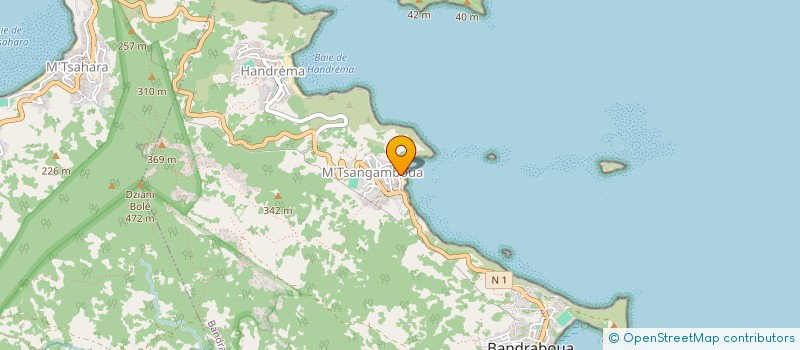 localisation de l'entreprise AMANA MATERIAUX FOURNITURES ET MARKET à BANDRABOUA