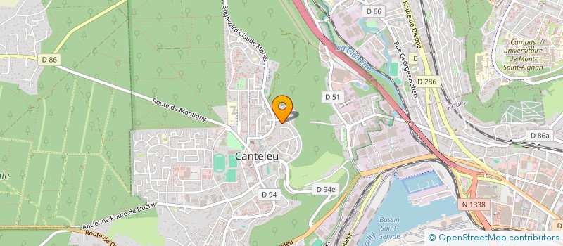 localisation de l'entreprise AMANCOM  CANTELEU