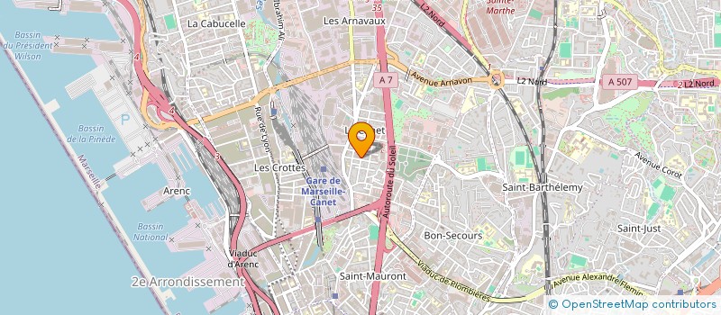 localisation de l'entreprise AMANDA à MARSEILLE